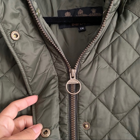 NEW! Barbour Olive Burne Quilt Jacket - Picture 7 of 11